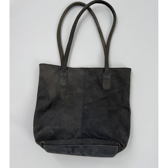 Hobo International Leather Tote Bag Soft Gray Spacious Interior - Picture 2 of 16